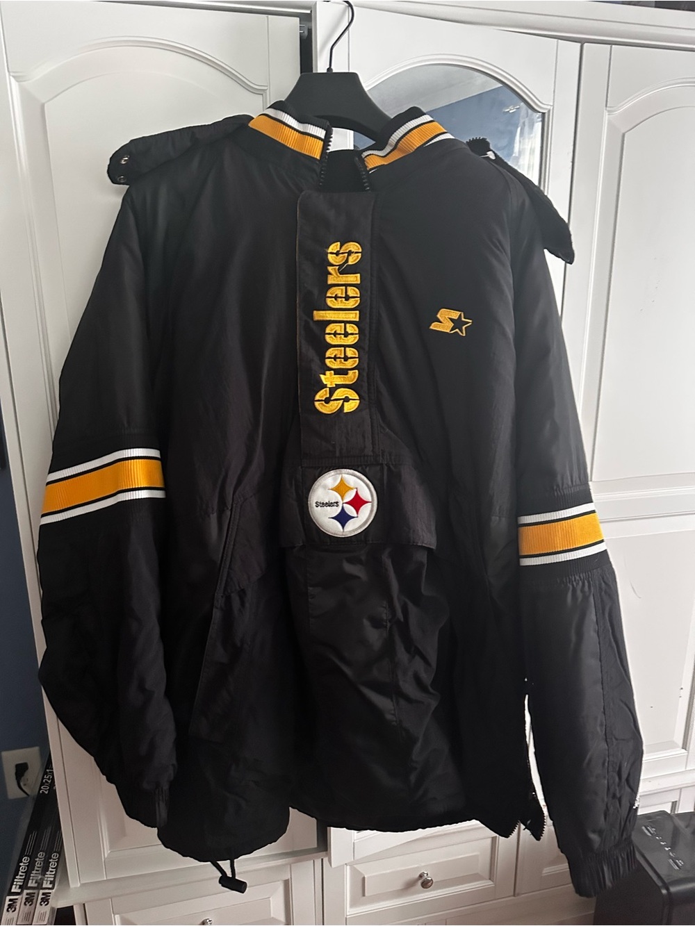Pittsburgh Steelers Black Yellow Pullover Jacket